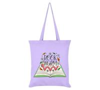 Grindstore Book Worm Lilac Tote Bag