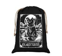 Grindstore Deadly Tarot - Jólakötturinn The Yule Cat Black Hessian Santa Sack