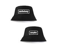 Grindstore Definitely and Maybe Black Bucket Hats - Set of 2