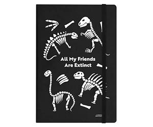 Grindstore Dinosaur All My Friends Are Extinct A5 Hard Cover Notebook Black 14x21cm