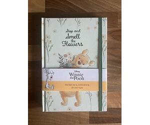 Grindstore Disney Winnie The Pooh A5 Notebook (Stop and Smell the Flowers Design) - Official Merchandise