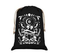 Grindstore Festive Foraging Mushroom Black Hessian Santa Sack