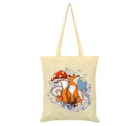 Grindstore Foraging Familiars Fox Tote Bag Cream 38x42cm