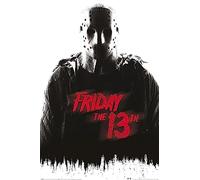 Grindstore Friday the 13th Laminated Jason Voorhees Maxi Poster Large Wall Art Print, Wall Decor, Home Office Classroom Decoration, Gift Idea, Decorative Print 91.5x61cm