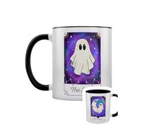 Grindstore Galaxy Ghouls Tarot - The Sun, The Moon & The Star Black Inner 2-Tone Mug