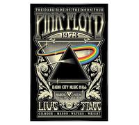 Grindstore Gloss Black Framed Pink Floyd (1973) Maxi Poster- Framed Poster Print, Wall Decor/Art, Home Gift Idea, For Living Room, Bedroom, Home or Office Display
