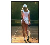 Grindstore Gloss Black Framed Tennis Girl Maxi Poster - Framed Poster Print, Wall Decor/Art, Home Gift Idea, For Living Room, Bedroom, Home or Office Display