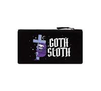 Grindstore Goth Sloth Pencil Case Black 21x11cm