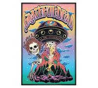 Grindstore Grateful Dead Bertha UFO Maxi Poster - Black Gloss Framed - Framed Poster Print, Wall Decor/Art, Home Gift Idea, For Living Room, Bedroom, Home or Office Display