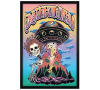 Grindstore Grateful Dead Bertha UFO Maxi Poster - Black Wooden Framed - Framed Poster Print, Wall Decor/Art, Home Gift Idea, For Living Room, Bedroom, Home or Office Display