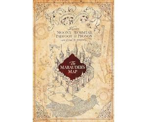 Grindstore Harry Potter Marauder's Map Maxi Poster - Laminated Large Wall Art Print, Wall Decor, Home Office Classroom Decoration, Gift Idea, Decorative Print 91.5x61cm