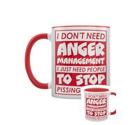 Grindstore I Don't Need Anger Management Red Inner 2-Tone Mug