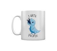 Grindstore I Hate People Dinosaur Tea and Coffee Mug White