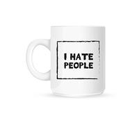 Grindstore I Hate People Mug for Tea or Coffee White