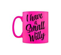 Grindstore I Have A Small Willy Pink Neon Ceramic Mug, Rude Gift, Birthday Present, Funny Gift, Drinkware, Present for Him or Her