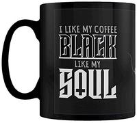 Grindstore I Like My Coffee Black Like My Soul Panel Mug Black