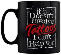 Grindstore If It Doesn't Involve Tattoos I Can't Help You Mug Panel Mug Black