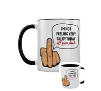 Grindstore I'm Not Feeling Very Talky Today Black Inner 2-Tone Mug