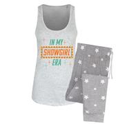 Grindstore In My Showgirl Era Ladies Long Pyjama Set Grey