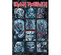 Grindstore Iron Maiden Ten Eddies Maxi Poster - Laminated Large Wall Art Print, Wall Decor, Home Office Classroom Decoration, Gift Idea, Decorative Print 91.5x61cm