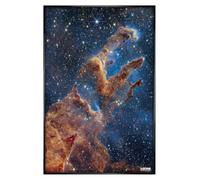 Grindstore James Webb Pillars Of Creation Maxi Poster - Black Gloss Framed - Framed Poster Print, Wall Decor/Art, Home Gift Idea, For Living Room, Bedroom, Home or Office Display