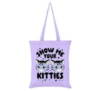 Grindstore Kitsch Kitten Show Me Your Kiities Lilac Tote Bag