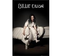 Grindstore Laminated Billie Eilish (When We All Fall Asleep Where Do We Go) Maxi Poster Large Wall Art Print, Wall Decor, Home Office Classroom Decoration, Gift Idea, Decorative Print 91.5x61cm