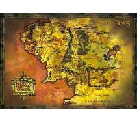 Grindstore Laminated Middle Earth Map