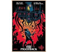 Grindstore Laminated Stranger Things 4 Chapter 9 The Piggyback Maxi Poster Large Wall Art Print, Wall Decor, Home Office Classroom Decoration, Gift Idea, Decorative Print 91.5x61cm