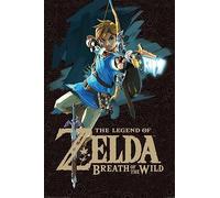 Grindstore Laminated Zelda Breath of the Wild Game Cover Maxi Poster Large Wall Art Print, Wall Decor, Home Office Classroom Decoration, Gift Idea, Decorative Print 91.5x61cm