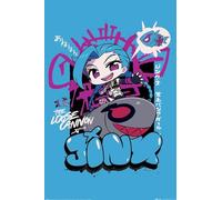 Grindstore League of Legends Chibi Jinx Maxi Poster - Laminated Large Wall Art Print, Wall Decor for Home Office Classroom, Gift Idea, Decorative Print 91.5x61cm