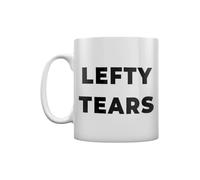 Grindstore Lefty Tears Funny Political Tea and Coffee Mug White Ceramic with Comfortable Grip