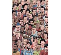 Grindstore Legends Football's Greatest Maxi Poster - Laminated Large Wall Art Print, Wall Decor, Home Office Classroom Decoration, Gift Idea, Decorative Print 91.5x61cm
