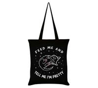 Grindstore Little Shadow Feed Me And Tell Me I'm Pretty Black Tote Bag