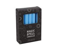 Grindstore Magic Spell-Peace Set of 12 Sky Blue Candles 10cm, 10.3 x 7.3 x 2.5 cm