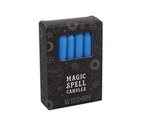 Grindstore Magic Spell-Wisdom Set of 12 Blue Candles 10cm, 10.3 x 7.3 x 2.5 cms