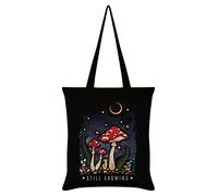 Magical Mushrooms Still Growing Tote Bag Black 32x44cm