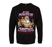 Grindstore Men's By The Power Of Christmas Black Jumper