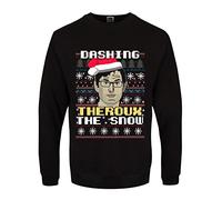 Grindstore Men's Dashing Theroux The Snow Christmas Sweater Black