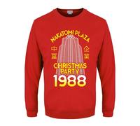 Grindstore Mens Nakatomi Plaza Christmas Jumper / L Red GR2997