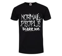 Grindstore Men's Normal People Scare Me T-Shirt Black