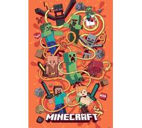 Grindstore Minecraft Funtage Montage Maxi Poster - Laminated Large Wall Art Print, Wall Decor, Home Office Classroom Decoration, Gift Idea, Decorative Print 91.5x61cm