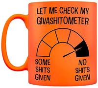Grindstore My Givashitometer Neon Mug Orange
