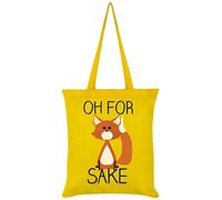 Grindstore Oh For Fox Sake Tote Bag Yellow 38x42cm