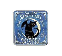 Grindstore Originals Salem Sanctuary for Wayward Cats Coaster Blue 9.2x9.2cm