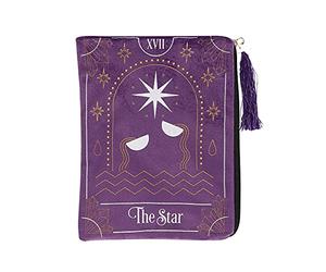 Grindstore Purple Fabric Mystical Star Tarot Card Zippered Bag - 19.5cm x 15cm (1 Pc.)