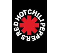 Grindstore Red Hot Chili Peppers Logo Maxi Poster - Laminated Large Wall Art Print 91.5x61cm, Wall Decor for Home Office Classroom, Decorative Print Gift Idea