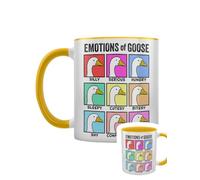 Grindstore Silly Goose Emotions of Yellow Inner 2-Tone Mug, Ceramic