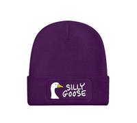 Grindstore Silly Goose Purple Beanie