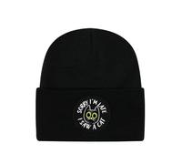 Grindstore Sorry I'm Late I Saw a Cat Black Beanie Hat